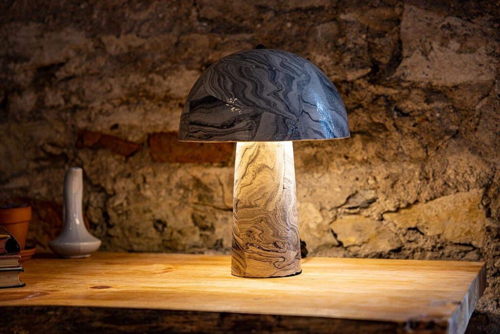 Sustainable ceramic table lamps, 