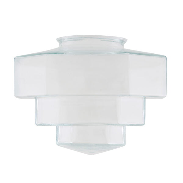 Art Deco Stepped Glass Lamp Shade