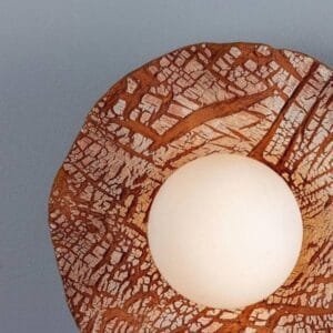 Rivale Ceramic IP44 Bathroom Wall Light Red Iron Ceramic Wall Sconces Great Lighting UK Ltd