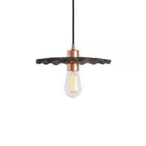 Kapok Black Clay Ceramic Pendant Light Ceramic Pendant Lighting Great Lighting UK Ltd