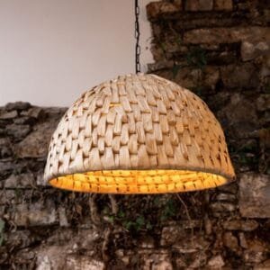 Betty Small Rattan Abaca Pendant Light 58cm IP20 Rattan & Rafia Lighting Collection Great Lighting UK Ltd