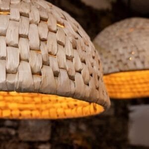 Betty Small Rattan Abaca Pendant Light 58cm IP20 Rattan & Rafia Lighting Collection Great Lighting UK Ltd