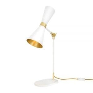 Cairo Adjustable Brass Table Lamp - Mid Century Style Table Lamps Great Lighting UK Ltd