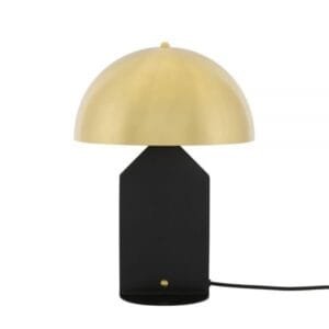 Pencil Brass Dome Table Lamp on Metal Stand Table Lamps Great Lighting UK Ltd