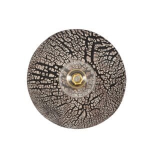 Bog Oak Organic Ceramic Disc Wall Light, Black Clay Ceramic Wall Sconces Great Lighting UK Ltd