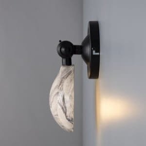 Coco Adjustable Marbled Ceramic Wall Light Ceramic Wall Sconces Great Lighting UK Ltd