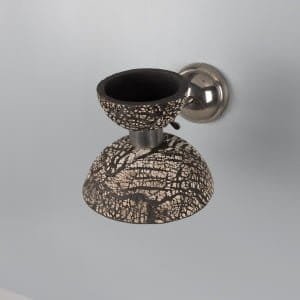 Nakaii Organic Ceramic Wall Light, Black Clay Ceramic Wall Sconces Great Lighting UK Ltd