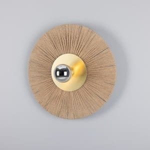 Syracuse Raffia Rope 54cm Wall Light Raffia Wall Lights Great Lighting UK Ltd