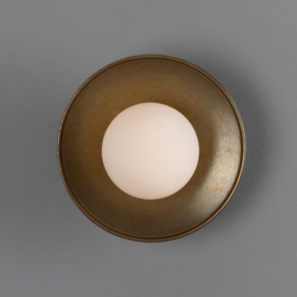 Aosta Coloured Bathroom Disc Wall Light Single Wall Lights Modern Designer Lights