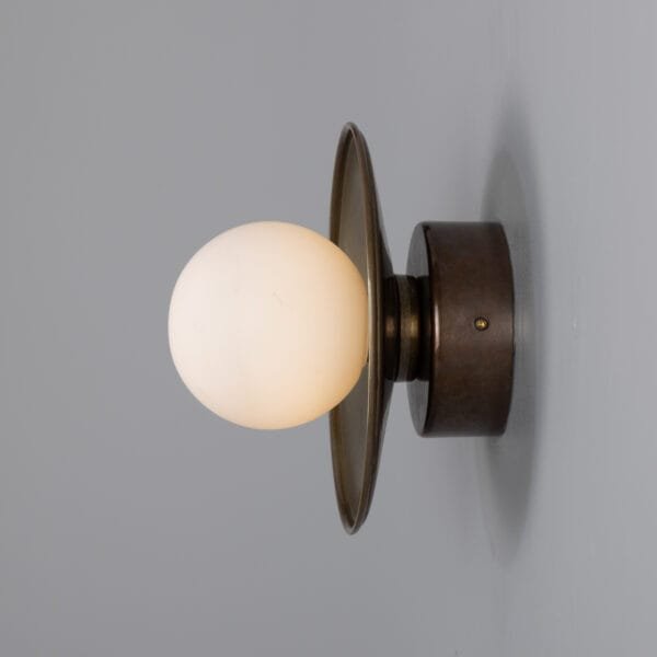 Aosta Coloured Bathroom Disc Wall Light Single Wall Lights Modern Designer Lights