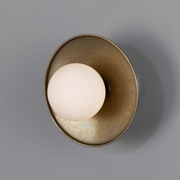 Aosta Coloured Bathroom Disc Wall Light Single Wall Lights Modern Designer Lights