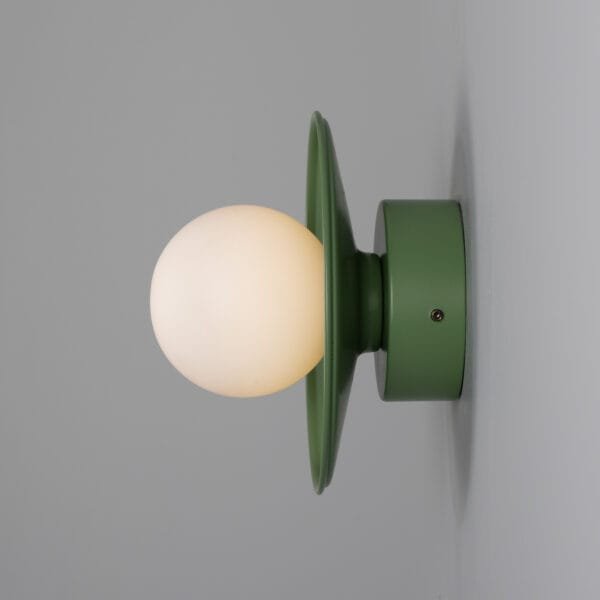 Aosta Coloured Bathroom Disc Wall Light Single Wall Lights Modern Designer Lights