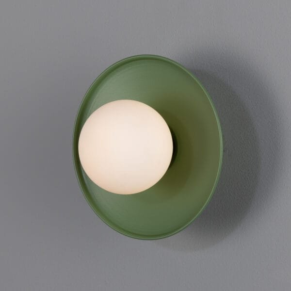 Aosta Coloured Bathroom Disc Wall Light Single Wall Lights Modern Designer Lights