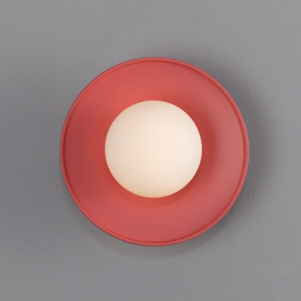 Aosta Coloured Bathroom Disc Wall Light Single Wall Lights Modern Designer Lights