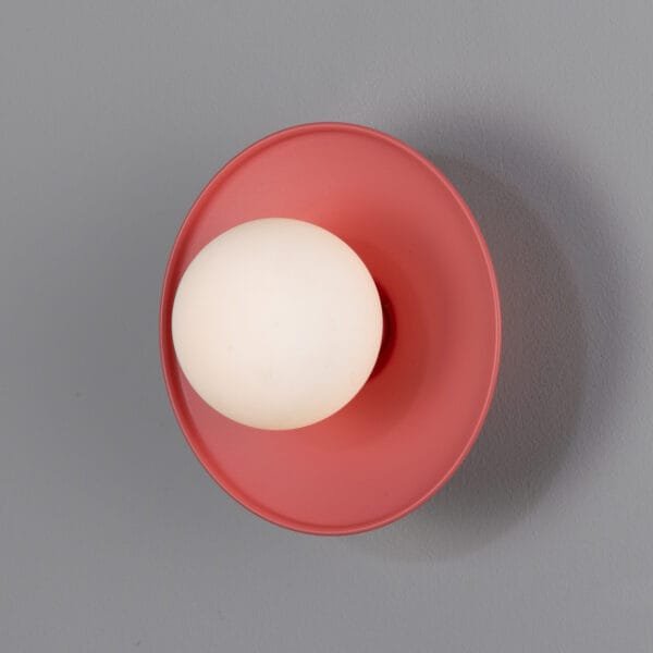 Aosta Coloured Bathroom Disc Wall Light Single Wall Lights Modern Designer Lights