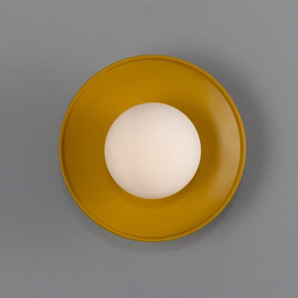Aosta Coloured Bathroom Disc Wall Light Single Wall Lights Modern Designer Lights