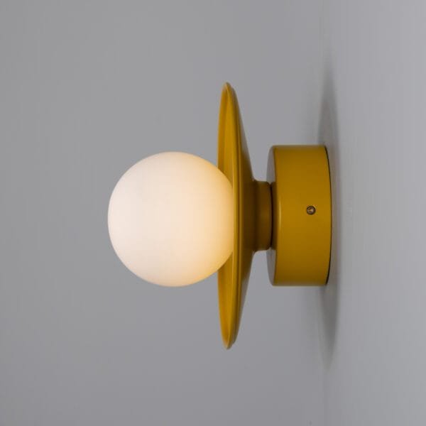 Aosta Coloured Bathroom Disc Wall Light Single Wall Lights Modern Designer Lights