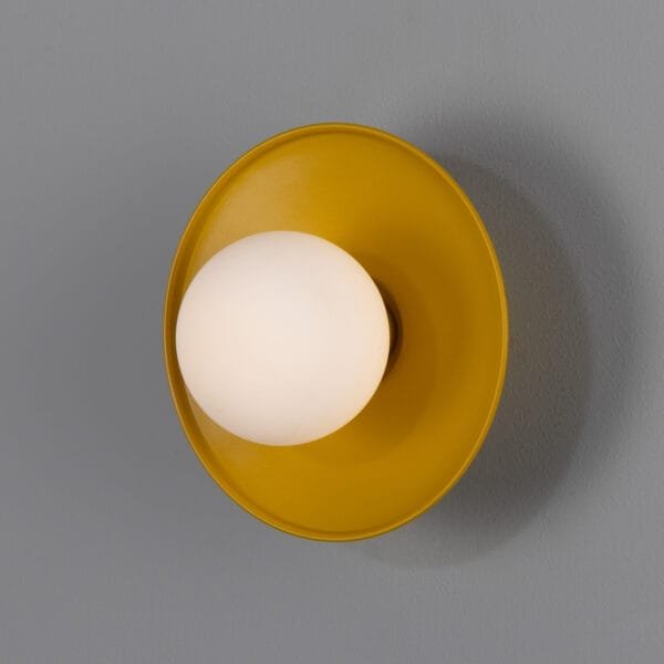 Aosta Coloured Bathroom Disc Wall Light Single Wall Lights Modern Designer Lights