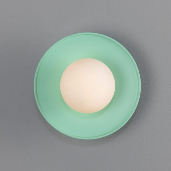 Aosta Coloured Bathroom Disc Wall Light Single Wall Lights Modern Designer Lights
