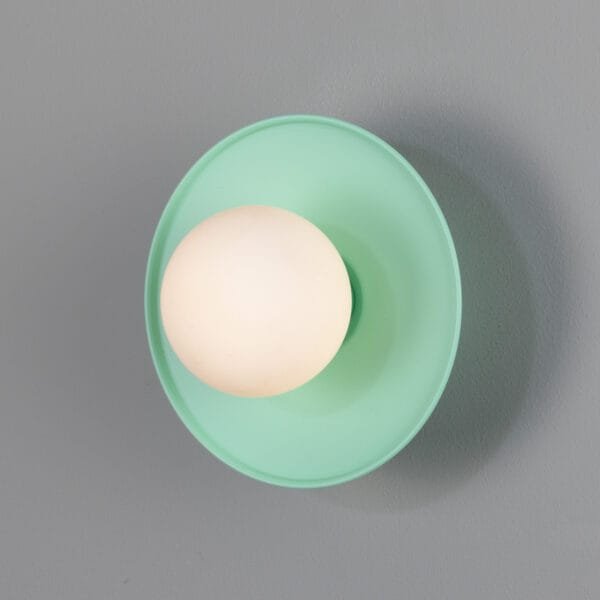 Aosta Coloured Bathroom Disc Wall Light Single Wall Lights Modern Designer Lights