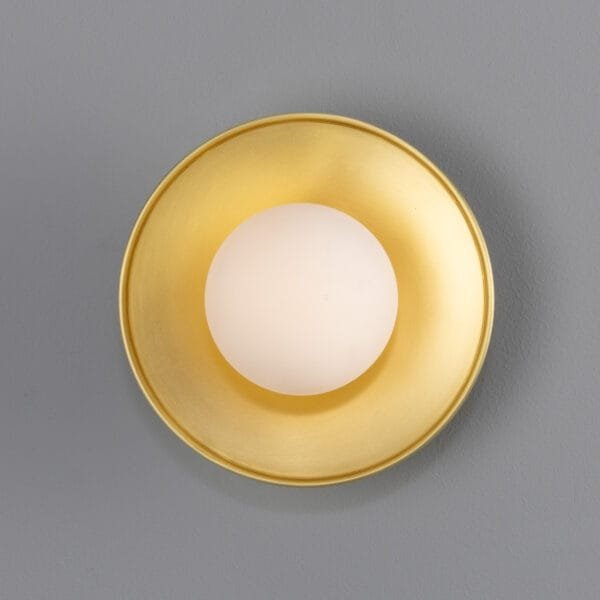 Aosta Coloured Bathroom Disc Wall Light Single Wall Lights Modern Designer Lights