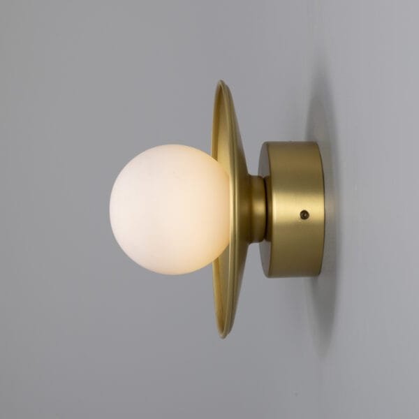 Aosta Coloured Bathroom Disc Wall Light Single Wall Lights Modern Designer Lights