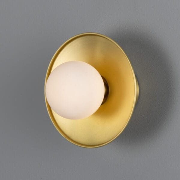 Aosta Coloured Bathroom Disc Wall Light Single Wall Lights Modern Designer Lights