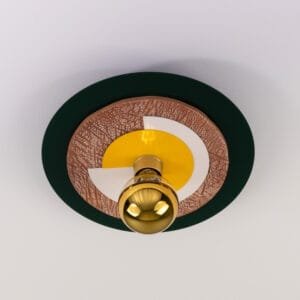 Colourful Disc Ceiling Light | The Jupiter Coloured Light Fixtures Great Lighting UK Ltd