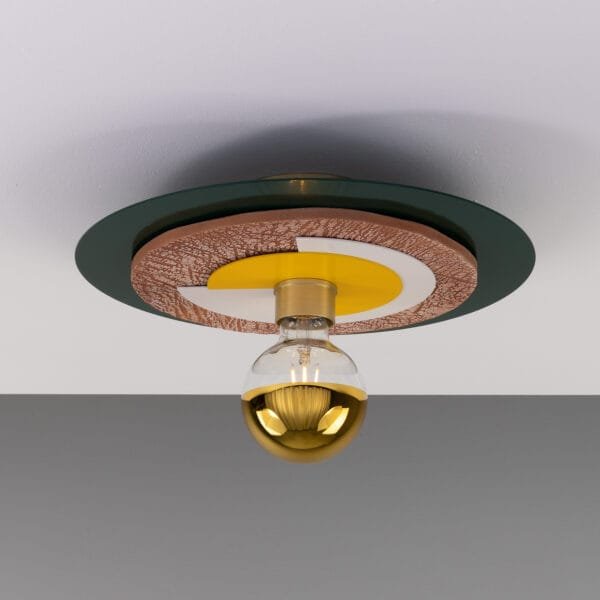 Colourful Disc Ceiling Light | The Jupiter Coloured Light Fixtures Great Lighting UK Ltd