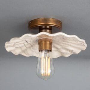 Kapok Marbled Flush Ceiling Light Kitchen Ceilings Lights Great Lighting UK Ltd