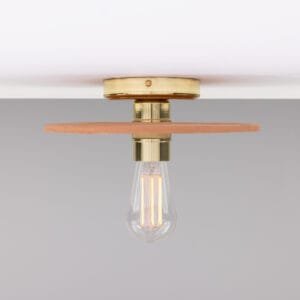 Red Iron Ceramic Disc Ceiling Light Ceramic Ceiling Lights Great Lighting UK Ltd
