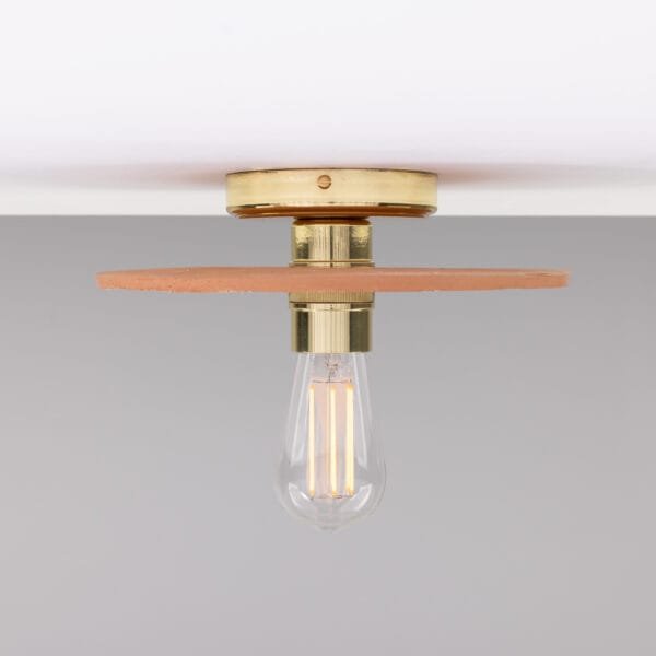 Red Iron Ceramic Disc Ceiling Light Ceramic Ceiling Lights Great Lighting UK Ltd
