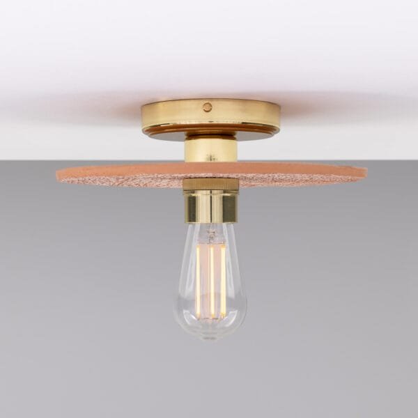 Red Iron Ceramic Disc Ceiling Light Ceramic Ceiling Lights Great Lighting UK Ltd