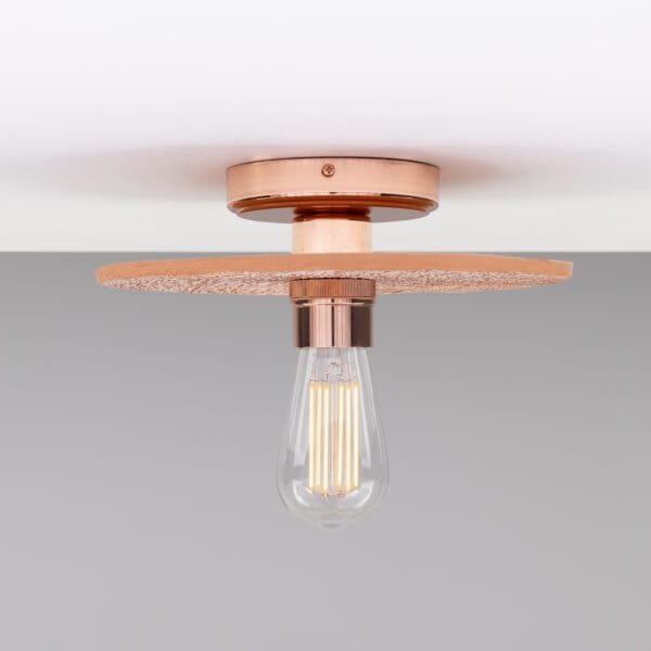 Red Iron Ceramic Disc Ceiling Light Ceramic Ceiling Lights Great Lighting UK Ltd