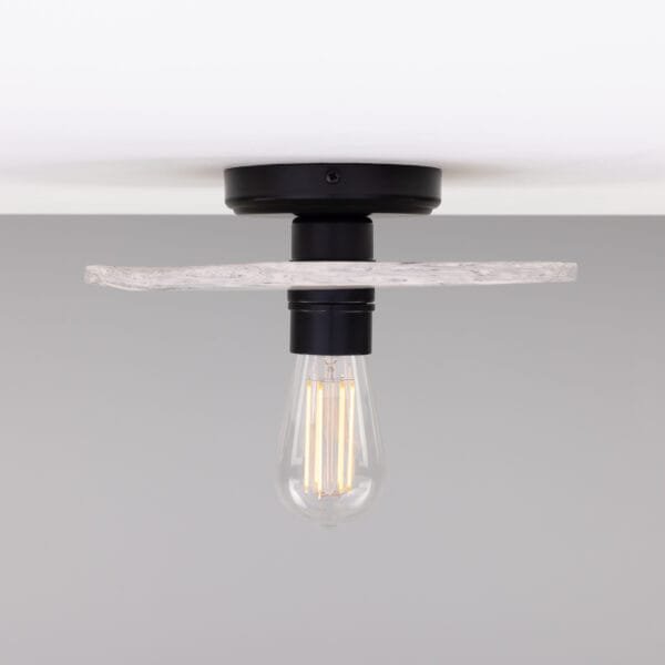 Bog Oak Ceramic Disk Ceiling Light Marbled Finish Ceramic Ceiling Lights Great Lighting UK Ltd