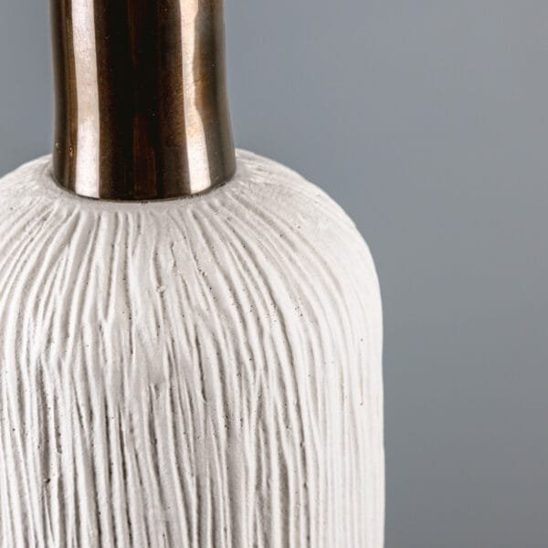 Osier 11.5cm White Stripped Ceramic Pendant Ceramic Pendant Lighting Great Lighting UK Ltd