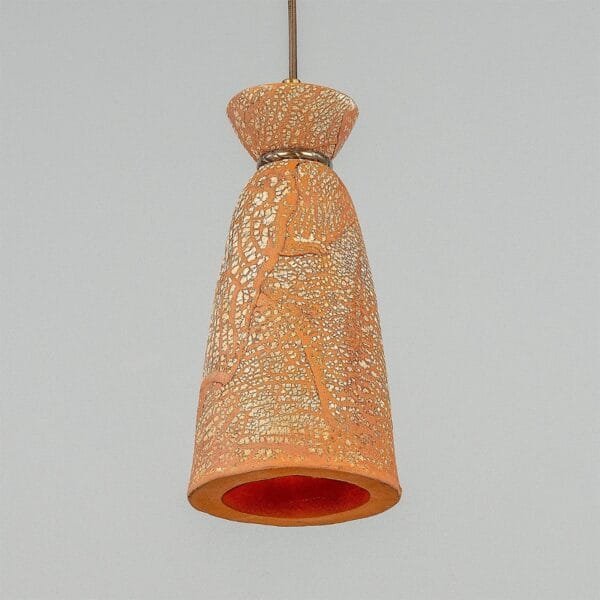 Parva Bathroom Pendant in Ceramic Red Iron Ceramic Bathroom Pendant Lights Great Lighting UK Ltd