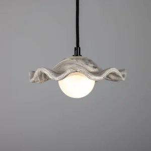 Wavy Ceramic Rivale Pendant Light with Gloss Marbled Finish Ceramic Pendant Lighting Great Lighting UK Ltd