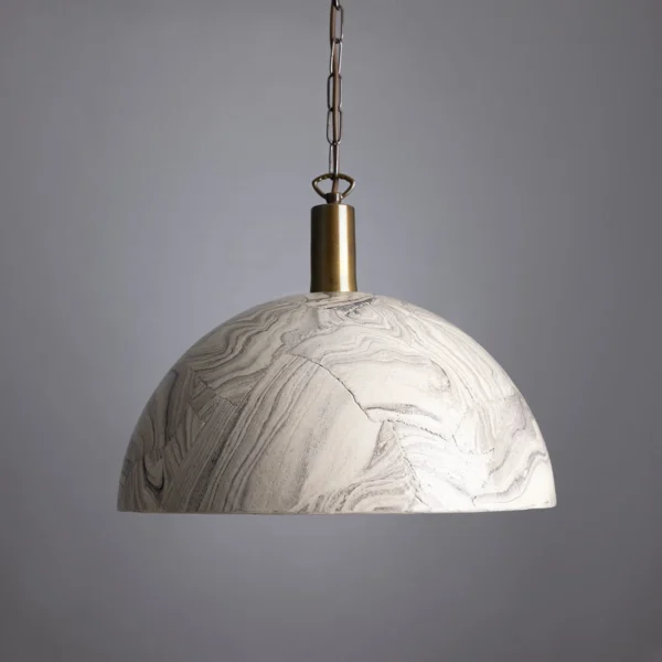 Kauri Larger Marbled Ceramic Pendant 37cm Ceramic Pendant Lighting Great Lighting UK Ltd