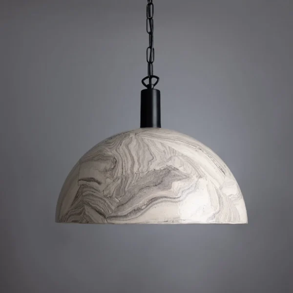 Kauri Larger Marbled Ceramic Pendant 37cm Ceramic Pendant Lighting Great Lighting UK Ltd