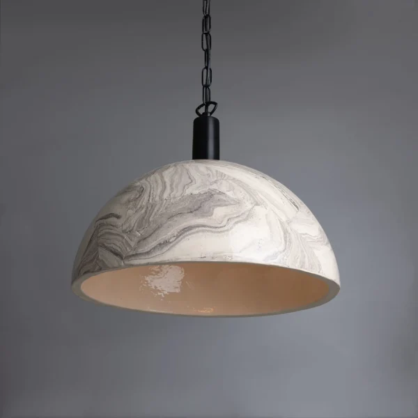 Kauri Larger Marbled Ceramic Pendant 37cm Ceramic Pendant Lighting Great Lighting UK Ltd
