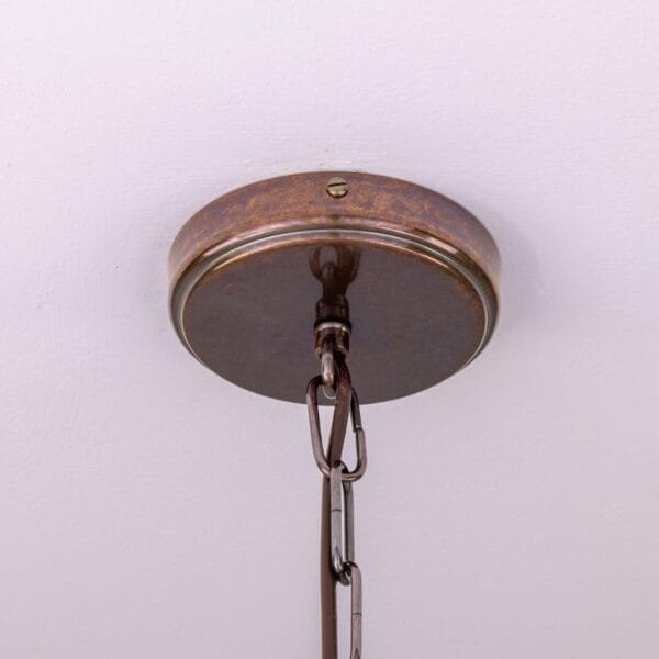 Seville Pendant in Ceramic Red Iron Ceramic Pendant Lighting Great Lighting UK Ltd