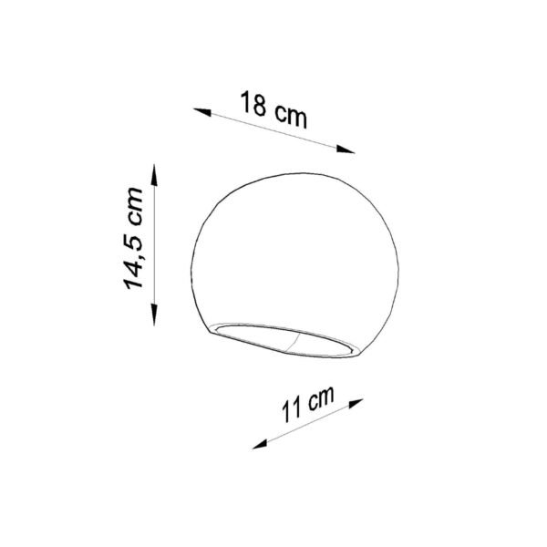 Wall Lamp Ceramic Globe - Image 5