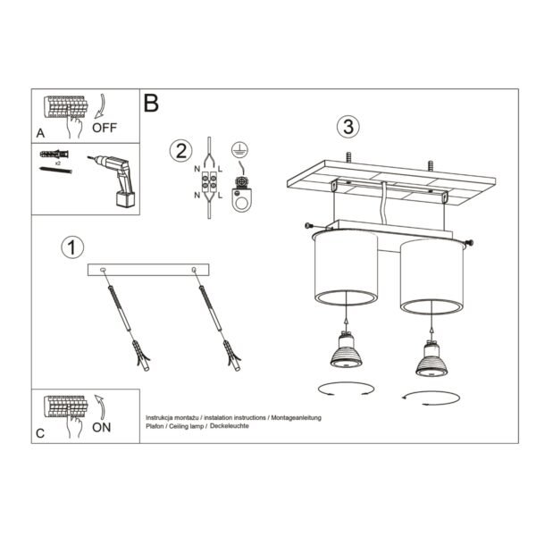 Ceiling Lamp Orbis 2 Black Modern Ceiling Lights Modern Designer Lights