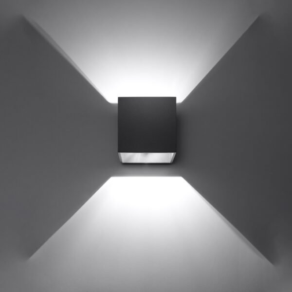 Wall Lamp Quad 1 Black - Image 3
