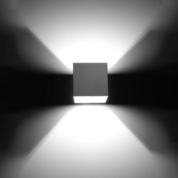 Wall Lamp Quad 1 Grey Box Wall Lights Modern Designer Lights