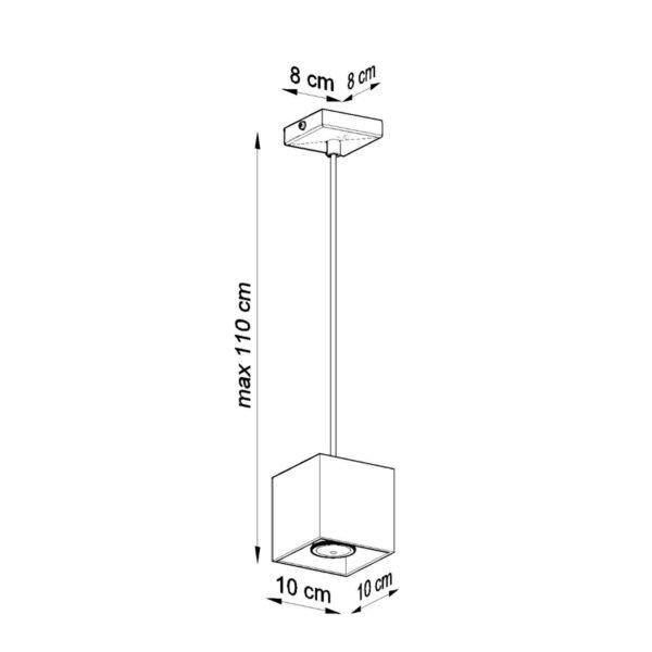 Pendant Lamp Quad 1 Black - Image 5