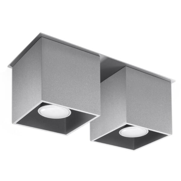 Ceiling Lamp Quad 2 Grey