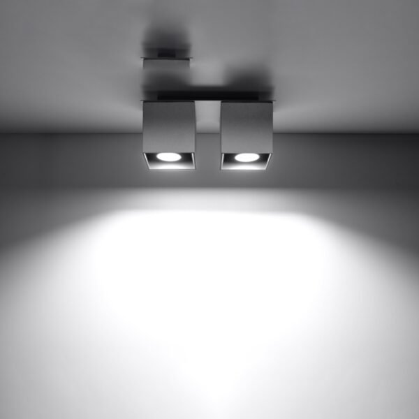 Ceiling Lamp Quad 2 Grey - Image 3