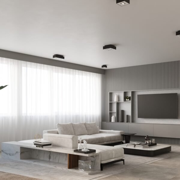 Ceiling Lamp Mono 3 Black - Image 6